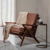 Libra Interiors Iota Accent Table – Brown Emperador Marble