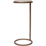 Libra Interiors Iota Accent Table – Green Onyx Marble
