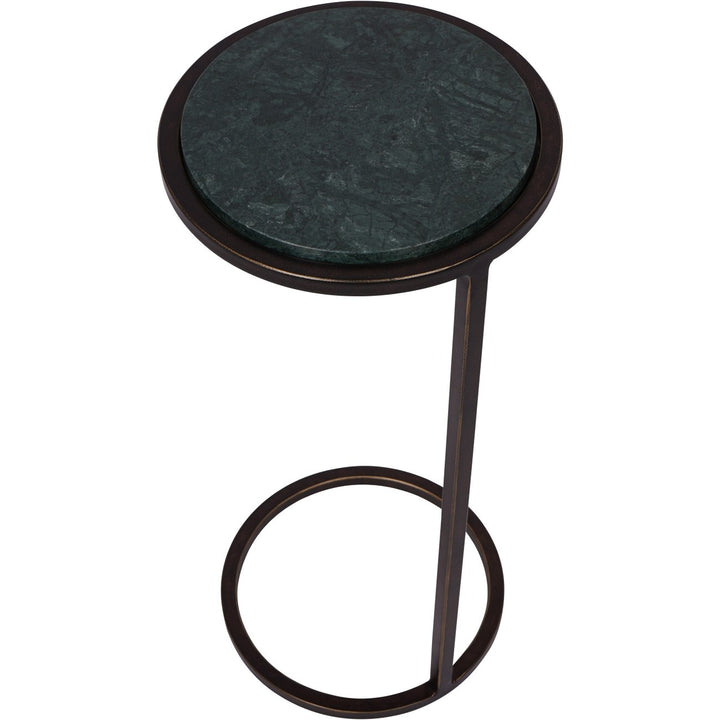 Libra Interiors Iota Accent Table – Green Panna Marble