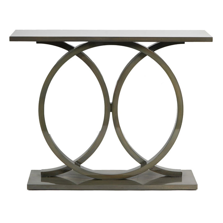 Libra Interiors Lacquer Olive Console Table