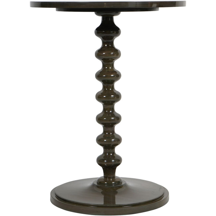 Libra Interiors Lacquer Side Table – Olive