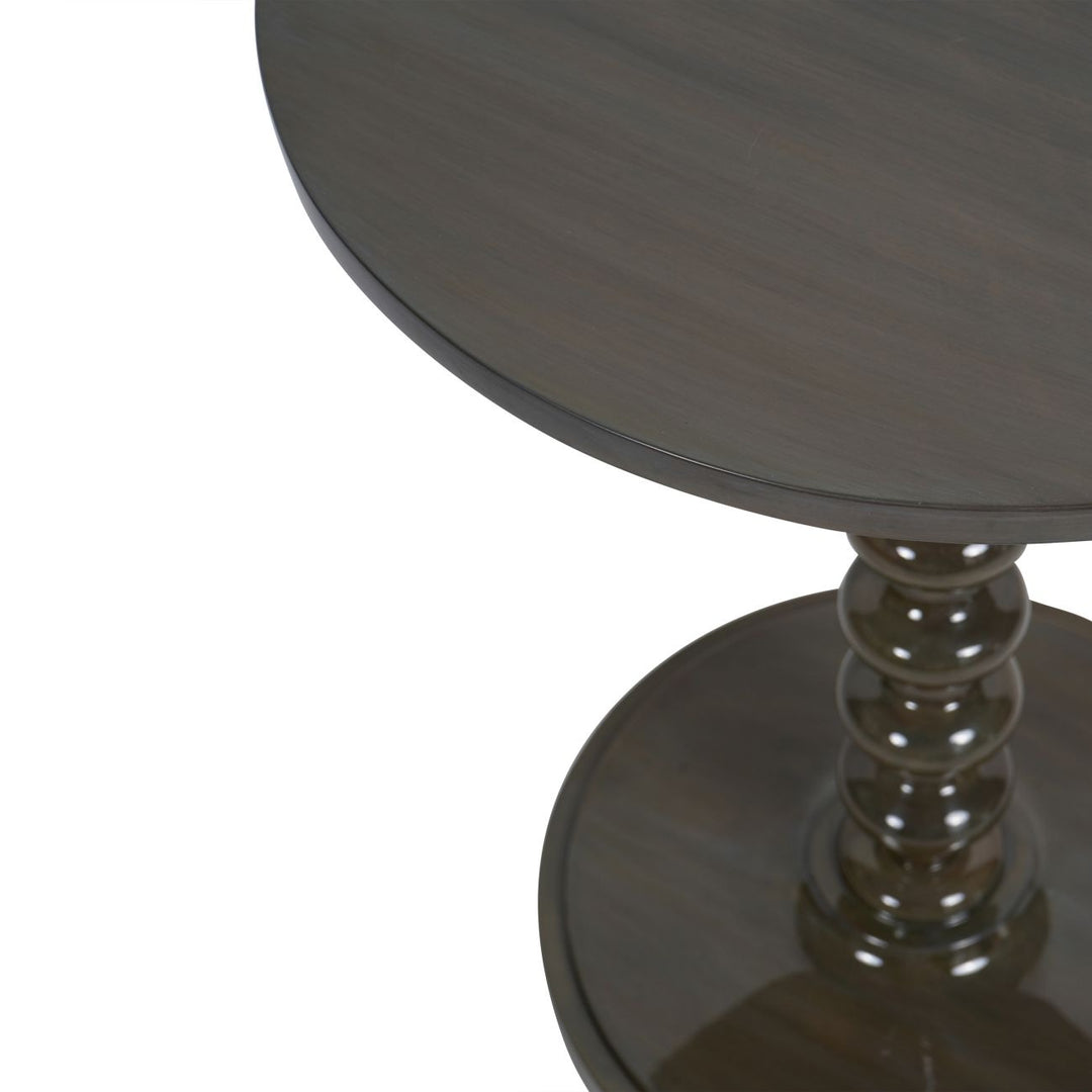 Libra Interiors Lacquer Side Table – Olive