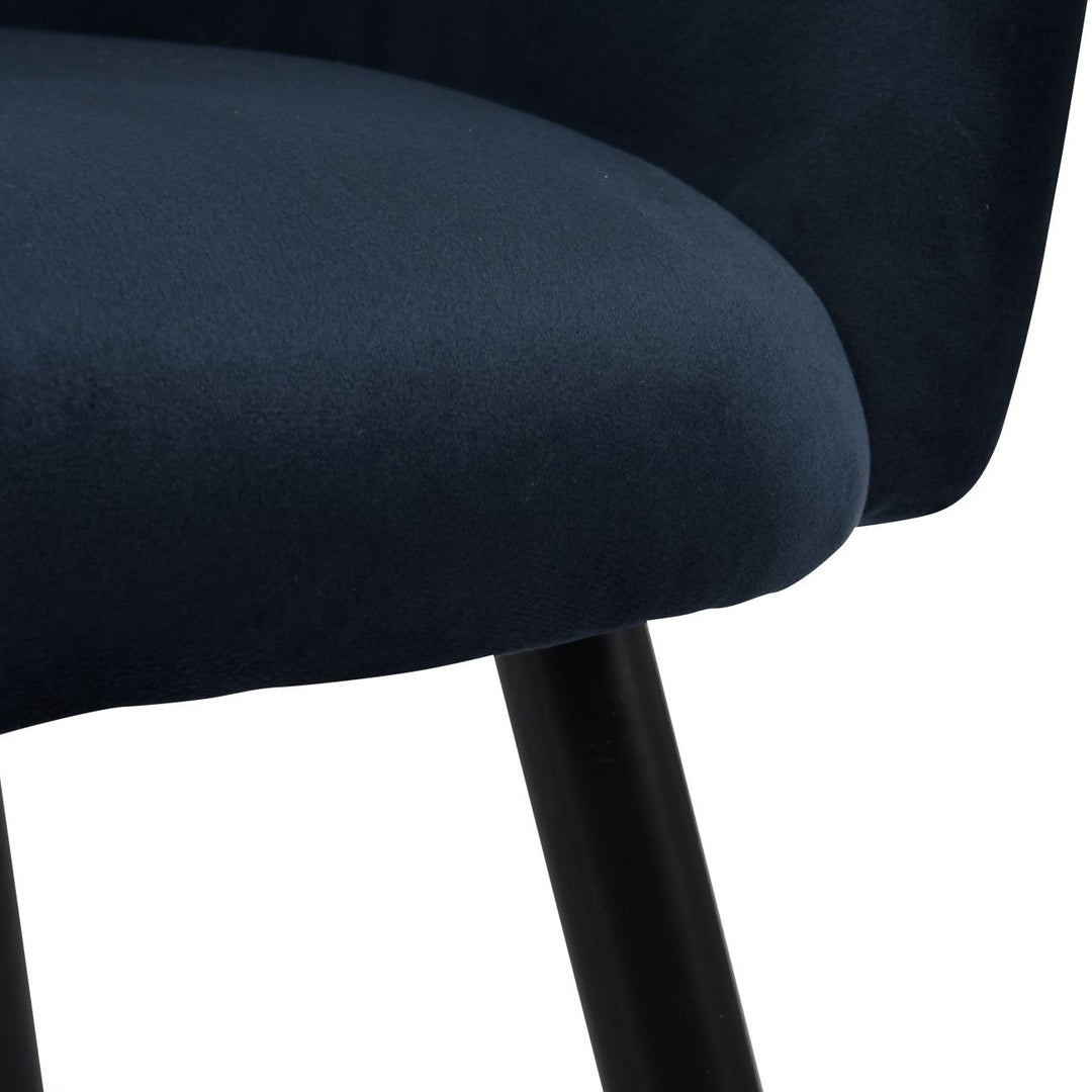 Libra Interiors Langley Dining Chair – Royal Blue Velvet