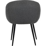 Libra Interiors Langley Dining Chair – Smoke Grey Fabric