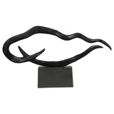 Libra Interiors Large Isla Sculpture – Black Aluminium