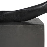 Libra Interiors Large Isla Sculpture – Black Aluminium
