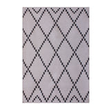Libra Interiors Laridel Jacquard PET Rug – Charcoal and Ivory