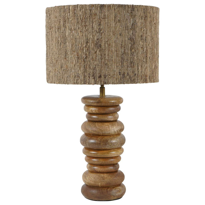 Libra Interiors Leon Solid Wood Table Lamp – Large