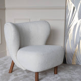 Libra Interiors Lewis Occasional Chair – Cream Boucle