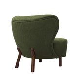 Libra Interiors Lewis Occasional Chair – Green Boucle