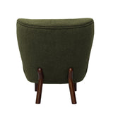 Libra Interiors Lewis Occasional Chair – Green Boucle
