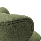 Libra Interiors Lewis Occasional Chair – Green Boucle