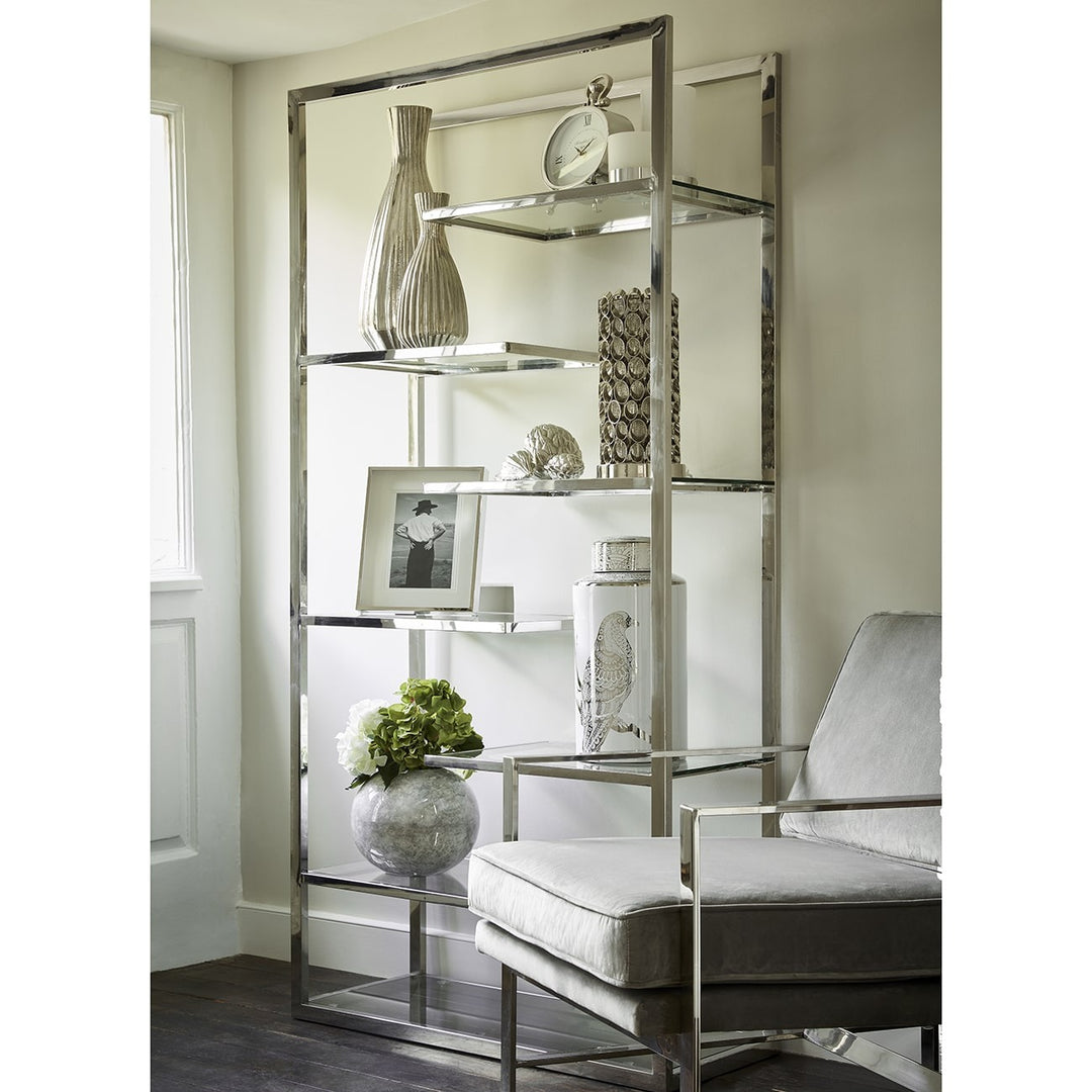 Libra Interiors Linton Display Unit – Steel and Glass