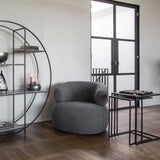 Libra Interiors Luna Occasional Chair – Grey Boucle