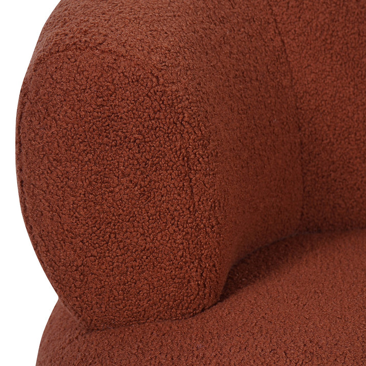 Libra Interiors Luna Occasional Chair – Terracotta