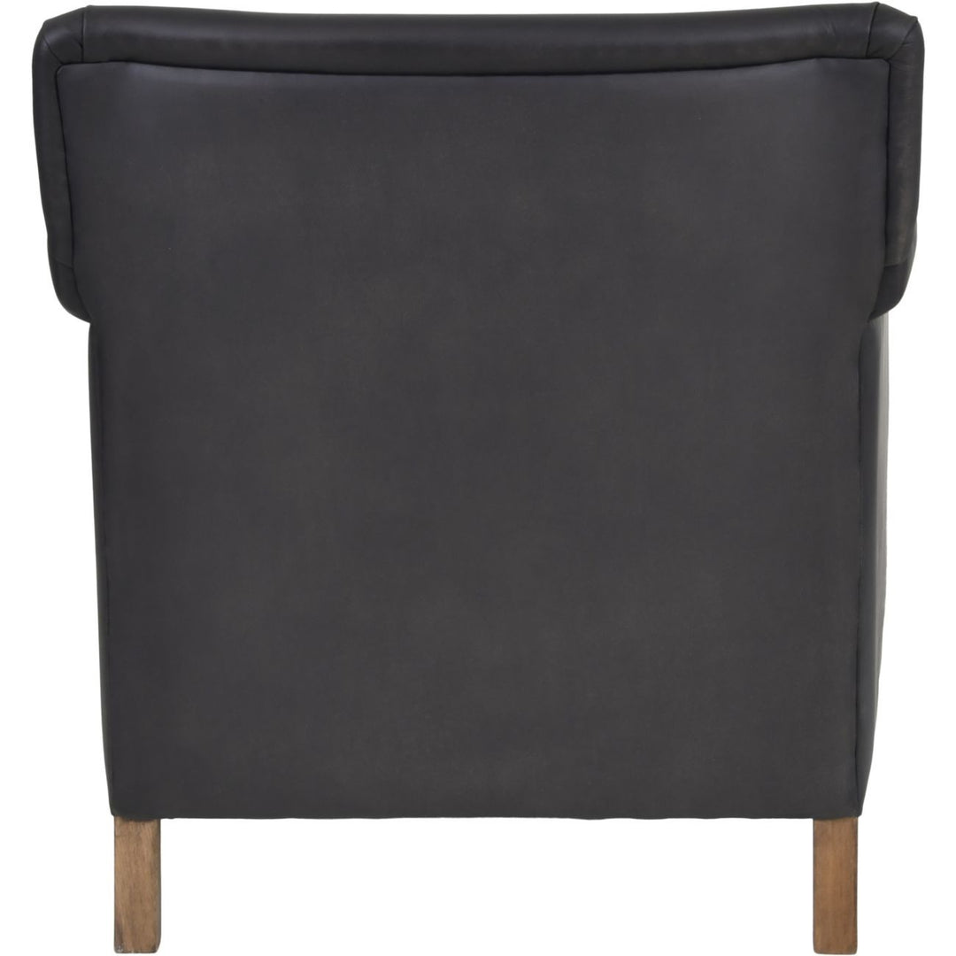 Libra Interiors Lytham Armchair – Black Leather