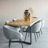 Libra Interiors Marston II Geometric Dining Table