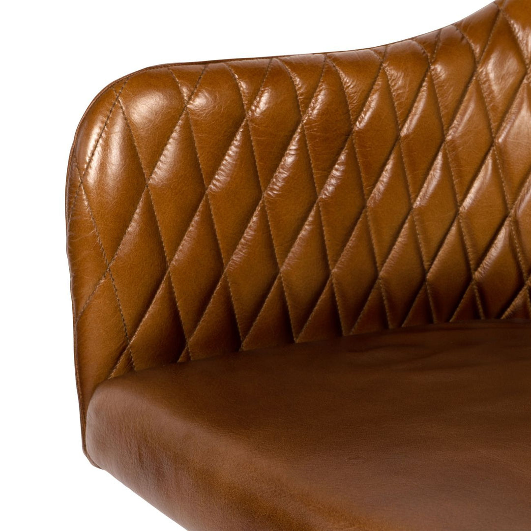 Libra Interiors Maxwell Office Chair – Cognac Leather