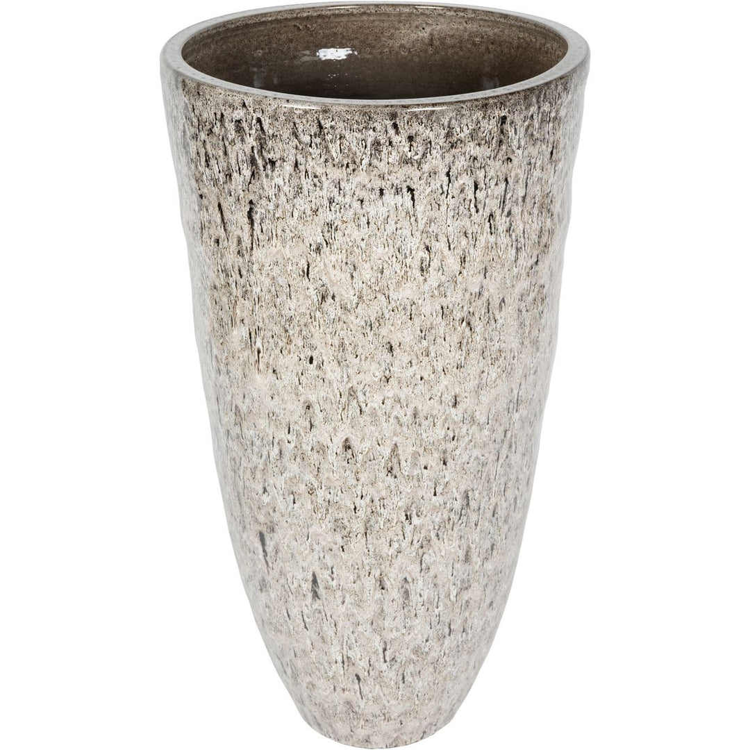 Libra Interiors Mederno Planter with Taupe Reactive Glaze – Extra Large