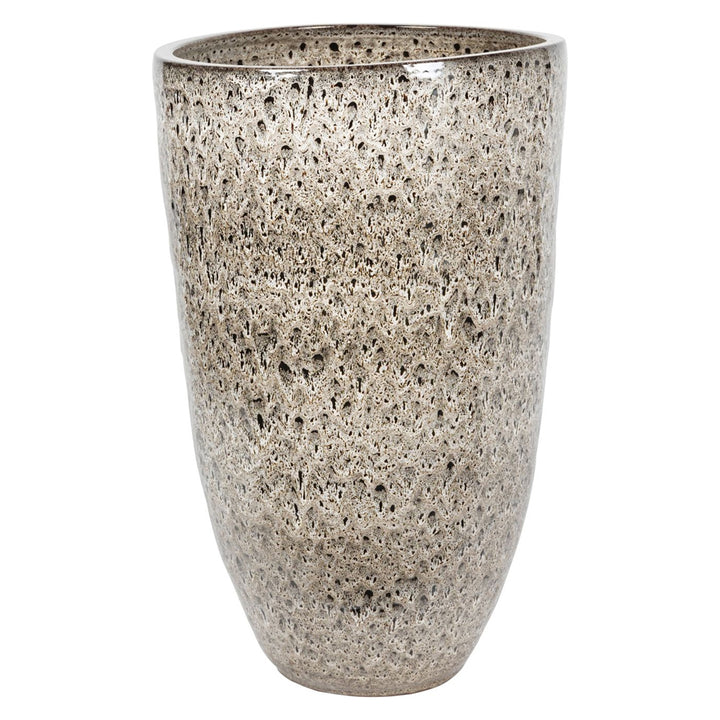 Libra Interiors Mederno Planter with Taupe Reactive Glaze – Large