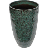 Libra Interiors Mederno Planter with Green Reactive Glaze – Large