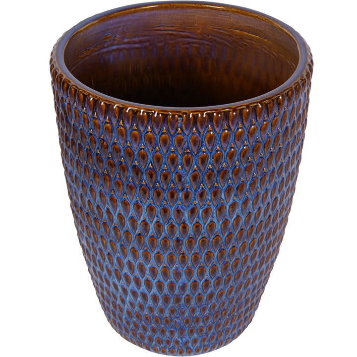 Libra Interiors Mediterranean Planter with Blue Reactive Glaze – Extra Large