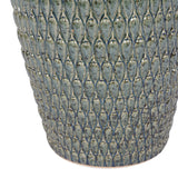 Libra Interiors Mediterranean Planter with Green Reactive Glaze – Large