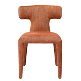 Libra Interiors Milo Curved Back Dining Chair – Brown