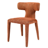 Libra Interiors Milo Curved Back Dining Chair – Brown