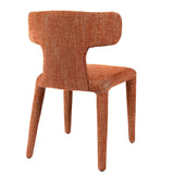 Libra Interiors Milo Curved Back Dining Chair – Brown