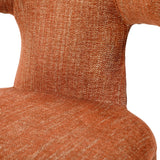Libra Interiors Milo Curved Back Dining Chair – Brown