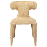Libra Interiors Milo Curved Back Dining Chair – Wheat Beige