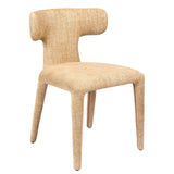 Libra Interiors Milo Curved Back Dining Chair – Wheat Beige