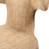 Libra Interiors Milo Curved Back Dining Chair – Wheat Beige