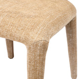 Libra Interiors Milo Curved Back Dining Chair – Wheat Beige