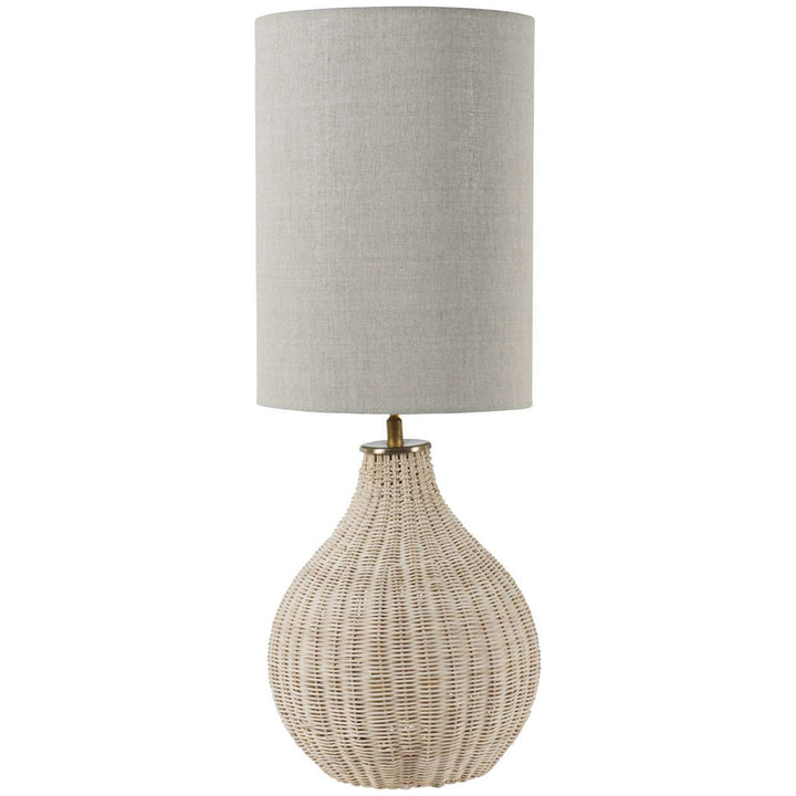 Libra Interiors Natural Rattan Table Lamp – Large