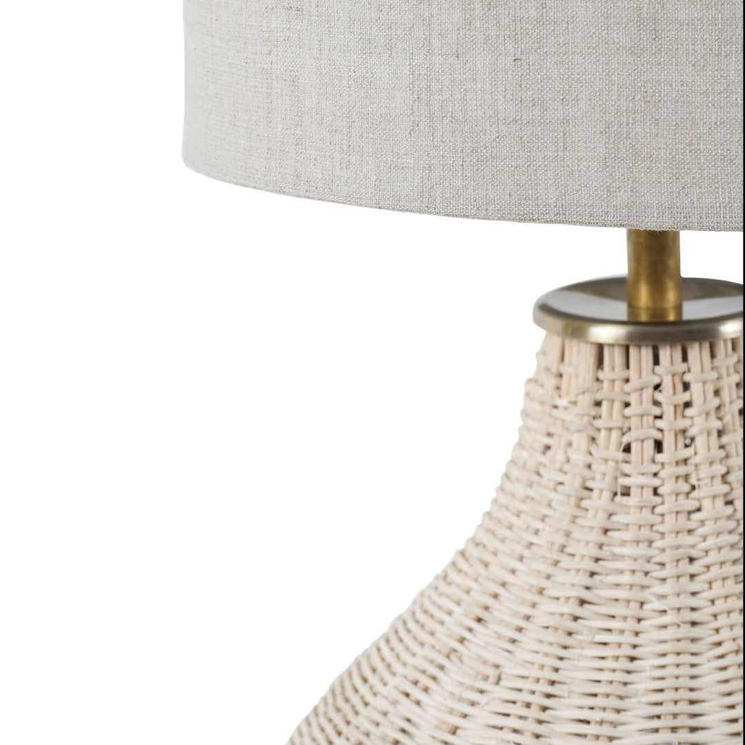 Libra Interiors Natural Rattan Table Lamp – Large