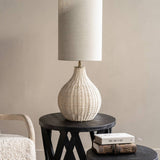 Libra Interiors Natural Rattan Table Lamp – Large