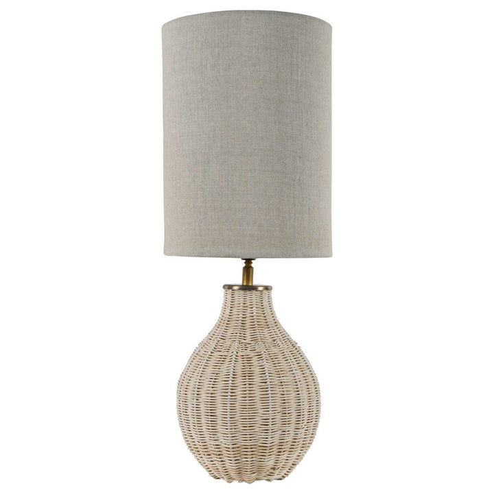 Libra Interiors Natural Rattan Table Lamp – Small