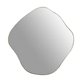 Libra Interiors Organic Mirror in Aged Champagne – Medium