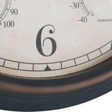Libra Interiors Outdoor Antiqued Metal Clock – Small
