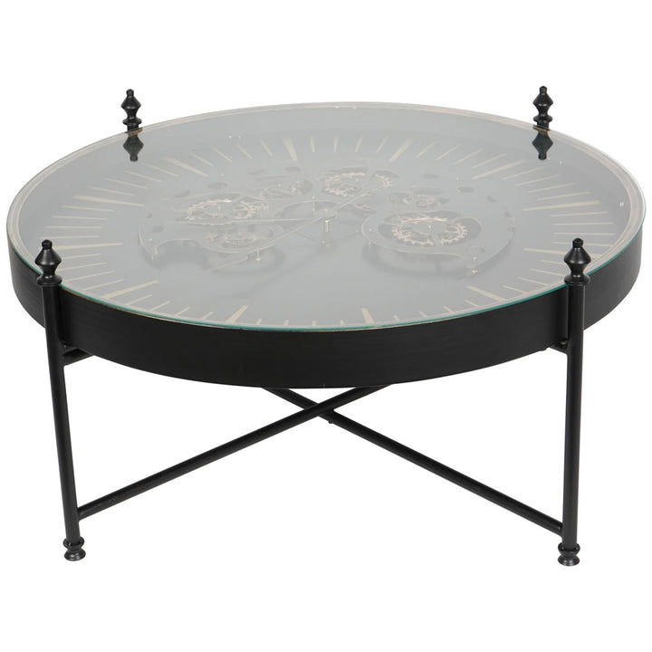 Libra Interiors Palladium Coffee Table – Black and Gold