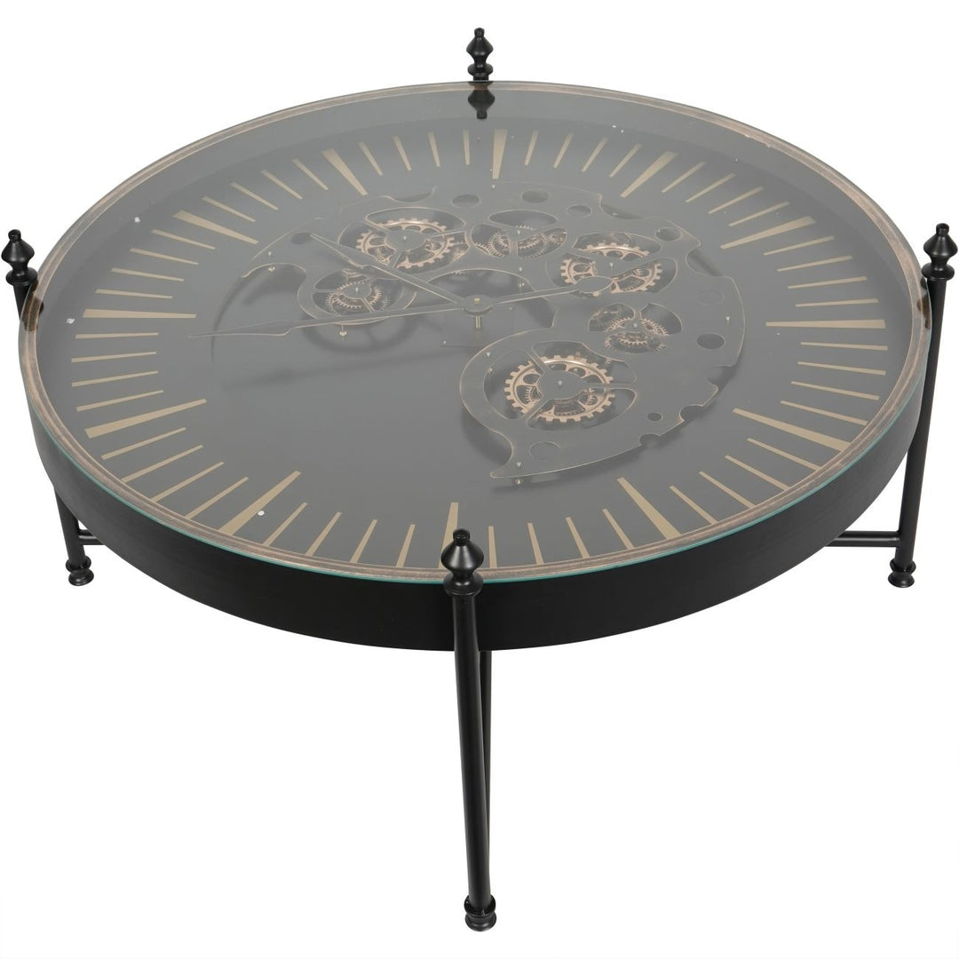 Libra Interiors Palladium Coffee Table – Black and Gold