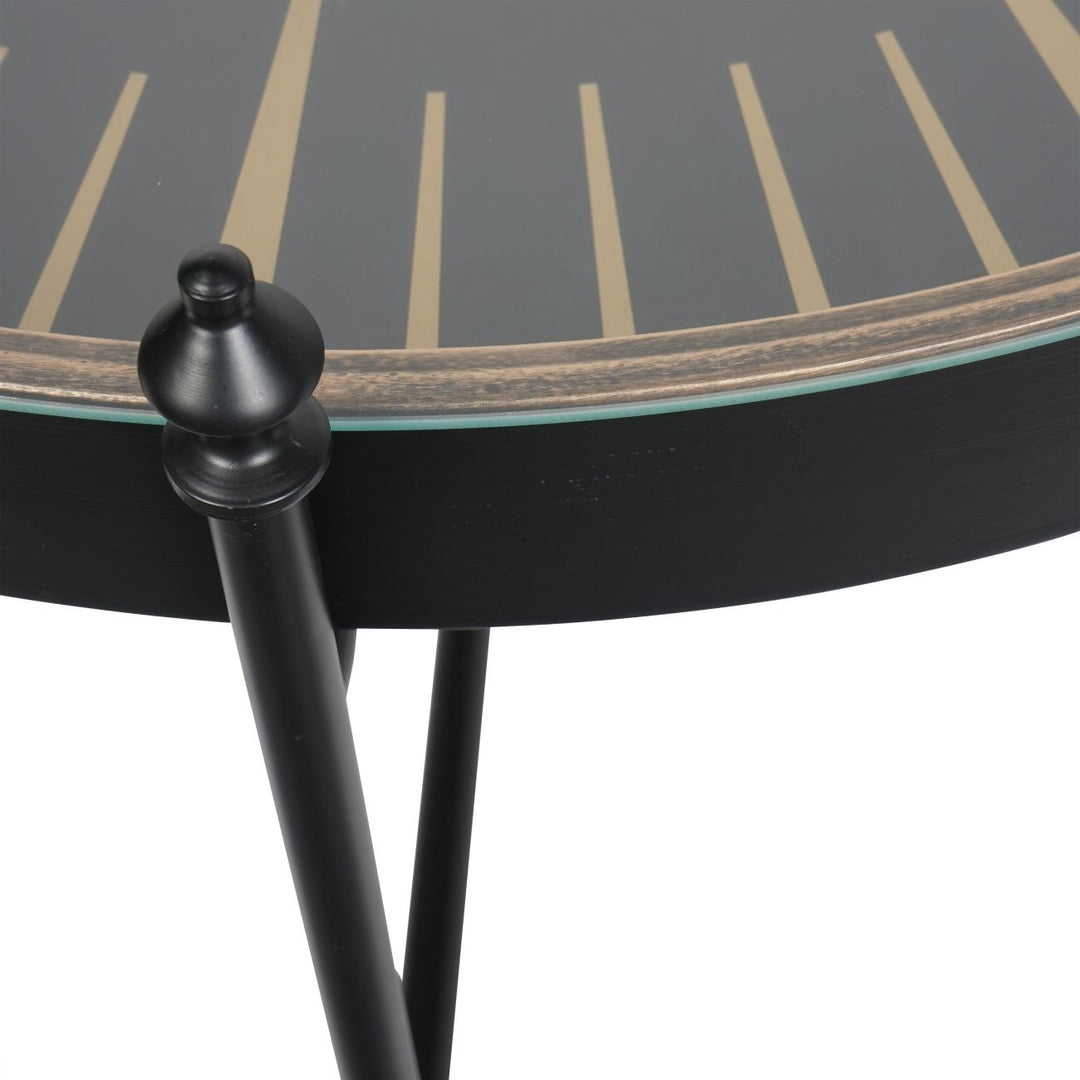 Libra Interiors Palladium Coffee Table – Black and Gold