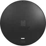 Libra Interiors Palladium Wall Clock with Moving Cogs – Black and Nickel