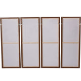Libra Interiors Palm Framed Canvas – Set of 4
