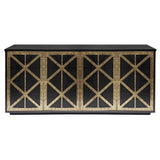 Libra Interiors Reeno Fretwork 4-Door Sideboard