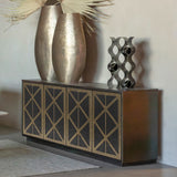 Libra Interiors Reeno Fretwork 4-Door Sideboard