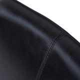 Libra Interiors Robinson Dining Chair in Charcoal Leather – Set of 2