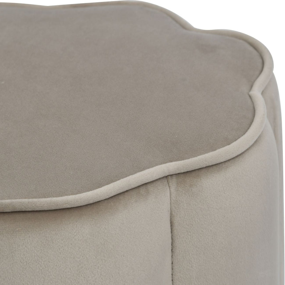 Libra Interiors Scallop Footstool – Taupe